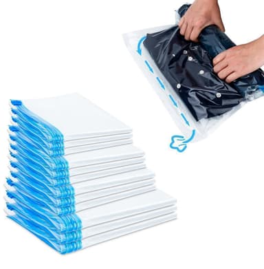 10x Vakuumposer 50x70 Vakuumoppbevaringsposer Klesveske
