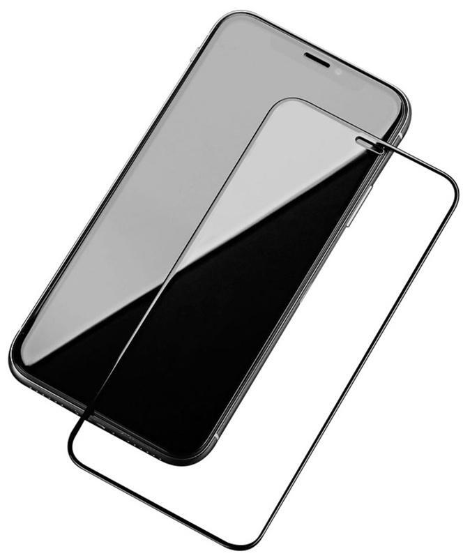Mr Yes Fulldekkende skjermbeskytter i herdet glass for iPhone 12/12 Pro, svart