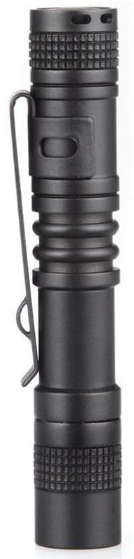 Liten lommelykt, 13cm, 120lm, Svart