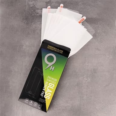 skjermbeskytter i 9H herdet glass til iPhone 5/5s/5c/SE, 10-pakning
