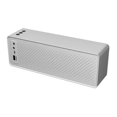 Bluetooth-høyttaler, sølv med graffiti