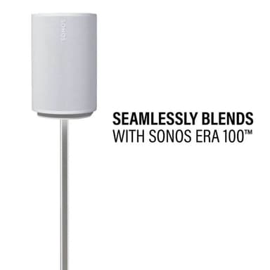 SANUS Gulvstativ Justerbart for Sonos ERA 100 Par Hvit