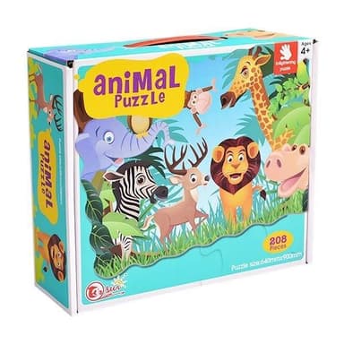 puslespill med 208 brikker, Jungle
