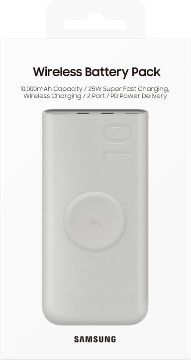 Samsung 10Ah trådløs powerbank (25W)