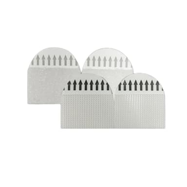 Gjenbrukbare bildeopphengende strips borrelåstape 12-par Hvit 38 x 38 mm