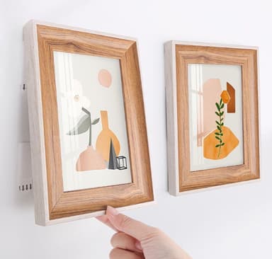 Gjenbrukbare bildeopphengende strips borrelåstape 12-par Hvit 38 x 38 mm