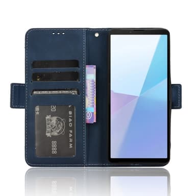 Til Sony Xperia 10 VI Lommebok-deksel - Blå