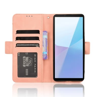 Til Sony Xperia 10 VI Lommebok-deksel - Rosa