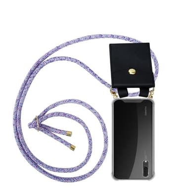 Huawei P20 Deksel med Halskjede (lilla)