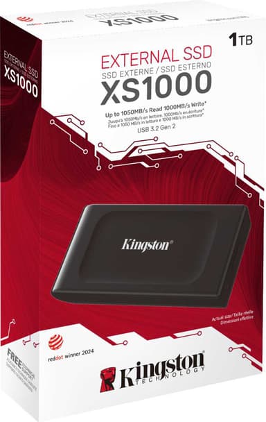Kingston XS1000 bærbar SSD (1 TB)