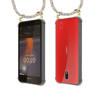 Nokia 1 2018 Deksel med Halskjede (gul)