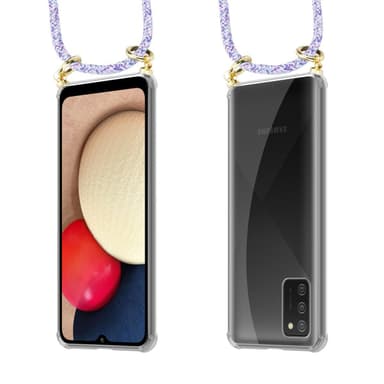 Samsung Galaxy A02s Deksel med Halskjede (lilla)