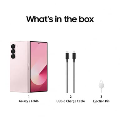 Samsung Galaxy Z Fold6 5G smarttelefon 12/1TB (rosa)