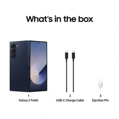 Samsung Galaxy Z Fold6 5G smarttelefon 12/1TB (marineblå)