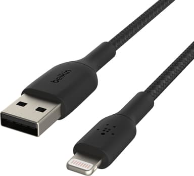 Belkin USB-A til Lightning, svart (0,15 m)