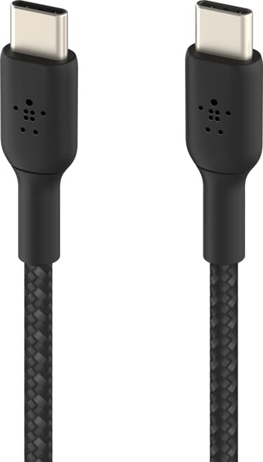 Belkin BoostCharge USB-C til USB-C flettet kabel 15 cm (sort)