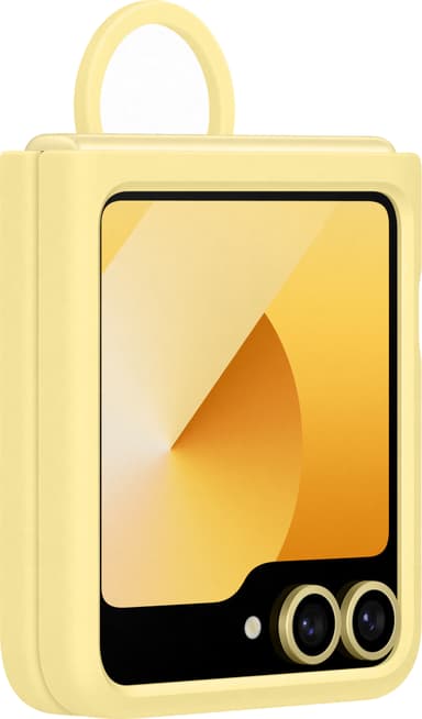 Samsung Galaxy Z Flip6 silikondeksel (gul)
