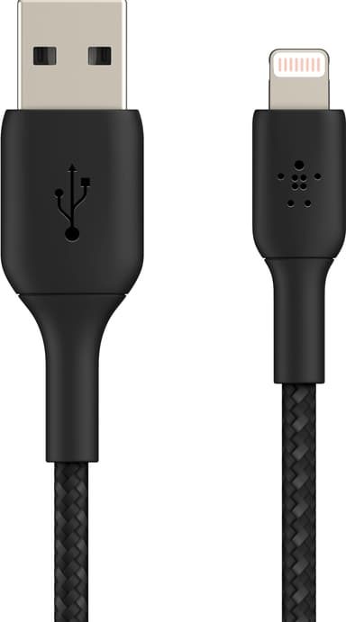 Belkin USB-A til Lightning, svart (0,15 m)