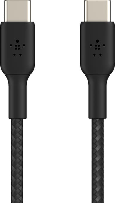 Belkin BoostCharge USB-C til USB-C flettet kabel 15 cm (sort)