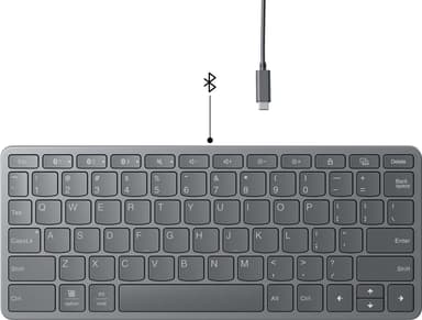 Lenovo trådløst tastatur for flere enheter (Luna Grey)
