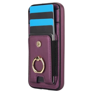 For Google Pixel 8a Kickstand Case Telefonveske med Kortspor - Lilla