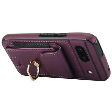 For Google Pixel 8a Kickstand Case Telefonveske med Kortspor - Lilla