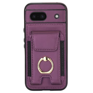 For Google Pixel 8a Kickstand Case Telefonveske med Kortspor - Lilla