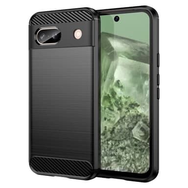 Karbonfiber tekstur deksel TPU til Google Pixel 8a - Svart