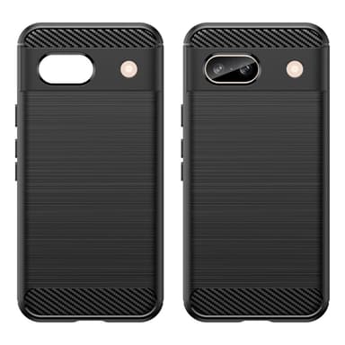 Karbonfiber tekstur deksel TPU til Google Pixel 8a - Svart