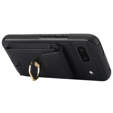 For Google Pixel 8a Kickstand Case Telefonveske med Kortspor - Svart