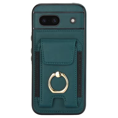 For Google Pixel 8a Kickstand Case Telefonveske med Kortspor - Grønn