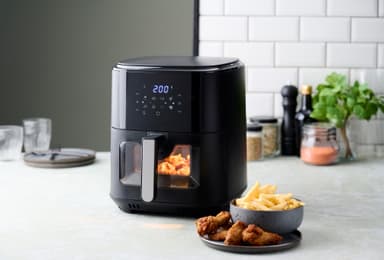 Day airfryer 100543 (sort og aluminium)
