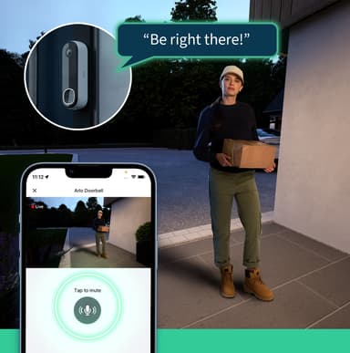 Arlo 2K videodørklokke (1-pakning)