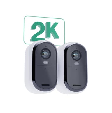 Arlo Essential 2K overvåkningskamera (2-pakning)