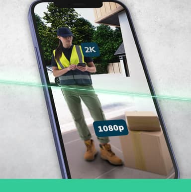 Arlo 2K videodørklokke med Arlo Chime 2 (1-pakning)