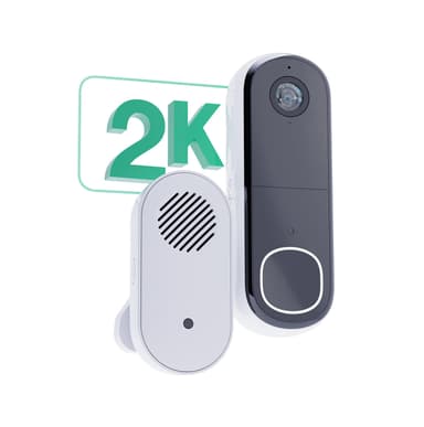 Arlo 2K videodørklokke med Arlo Chime 2 (1-pakning)