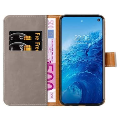 Samsung Galaxy S10e lommebokdeksel etui (brun)