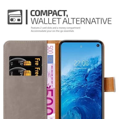 Samsung Galaxy S10e lommebokdeksel etui (brun)