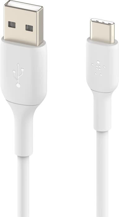 BOOST CHARGE USB-A til USB-C-kabel, 0,15 M, hvit