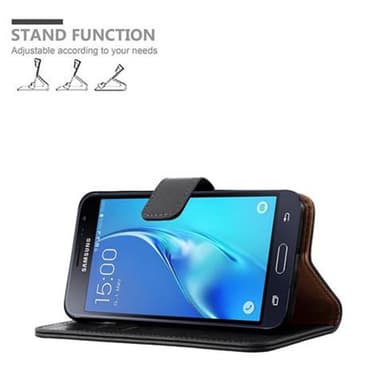 Samsung Galaxy J3 2016 lommebokdeksel etui (svart)