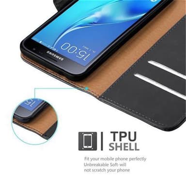 Samsung Galaxy J3 2016 lommebokdeksel etui (svart)