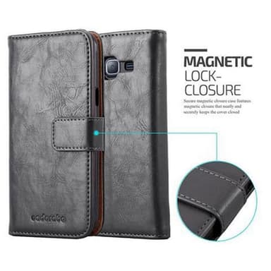 Samsung Galaxy J3 2016 lommebokdeksel etui (svart)