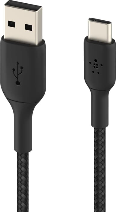 Belkin CAB002BT0MBK, 0,15 m, USB A, USB C, Sort