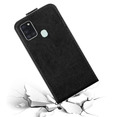 Samsung Galaxy A21s deksel flip cover (svart)
