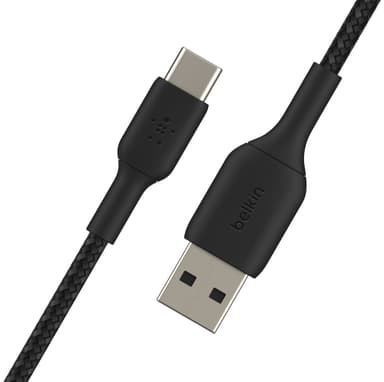 Belkin CAB002BT0MBK, 0,15 m, USB A, USB C, Sort