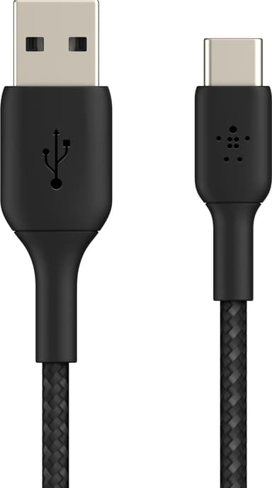 Belkin CAB002BT0MBK, 0,15 m, USB A, USB C, Sort