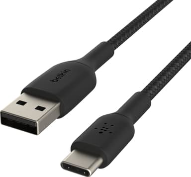 Belkin CAB002BT0MBK, 0,15 m, USB A, USB C, Sort