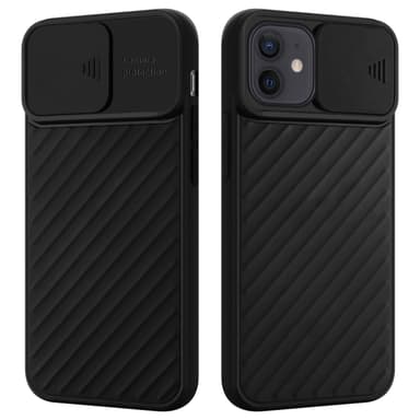 iPhone 12 MINI silikondeksel case (svart)