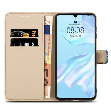 Huawei P30 lommebokdeksel etui (blå)