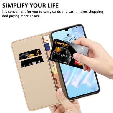 Huawei P30 lommebokdeksel etui (blå)